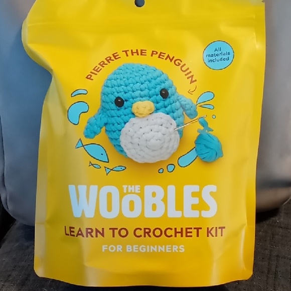 Kit Crochet Les Woobles - Pierre Le Pingouin - Dans Son Sac Tissu - Occasion